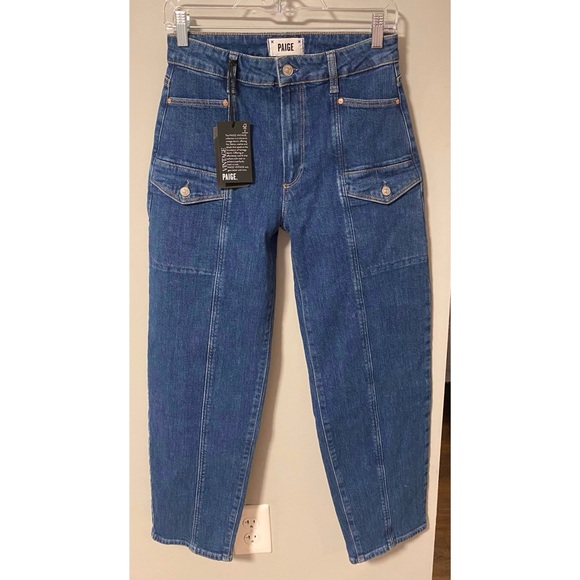 PAIGE Alexis Barrel Leg High Rise Jeans NWT - Picture 7 of 14